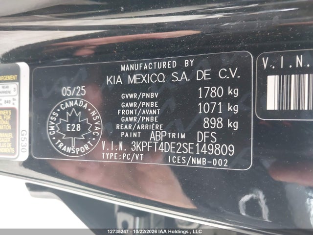 KIA K4 Lx/lxs 2025 3KPFT4DE2SE149809 Image 21