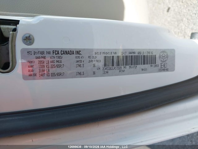Продажа на аукционе авто 2018 Dodge Grand Caravan Cvp/sxt, vin: 2C4RDGBG2JR173329, номер лота: 12698638