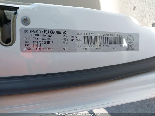 Продажа на аукционе авто 2018 Dodge Grand Caravan Cvp/sxt, vin: 2C4RDGBG2JR173329, номер лота: 12698638