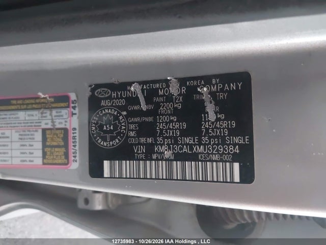 Hyundai Tucson 2021 KM8J3CALXMU329384 Image 9