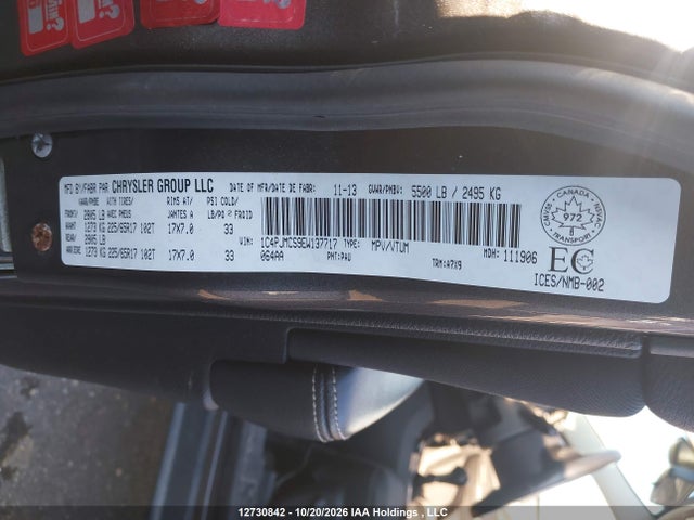 Продаж на аукціоні авто 2014 Jeep Cherokee North, vin: 1C4PJMCS9EW137717, номер лоту: 12730842