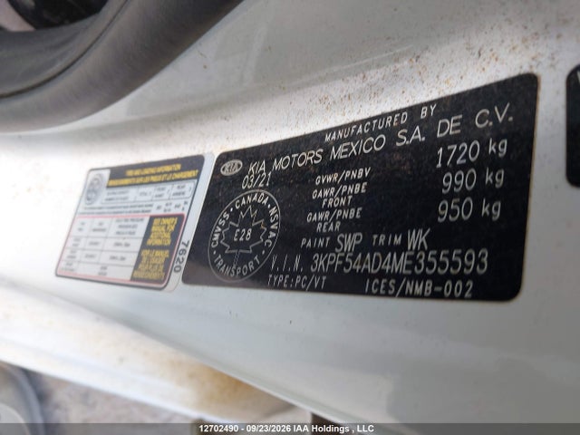 KIA Forte Ex/ex Premium/ex+ 2021 3KPF54AD4ME355593 Image 23