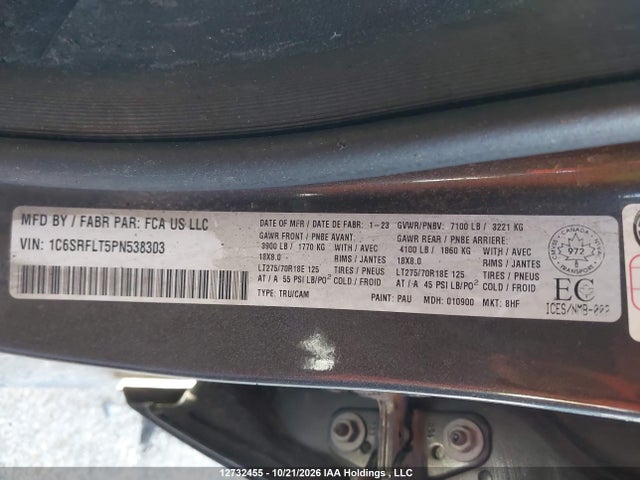 RAM 1500 Rebel 2023 1C6SRFLT5PN538303 Image 9