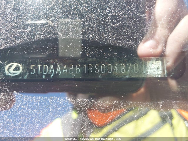 Auction sale of the 2024 Lexus Tx 350 Base/350 Premium/350 Luxury, vin: 5TDAAAB61RS004870, lot number: 12731660