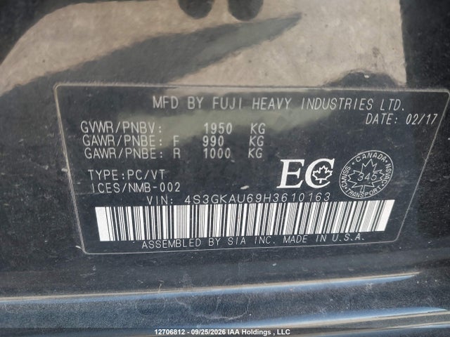 Subaru Impreza Sport-tech 2017 4S3GKAU69H3610163 Image 9