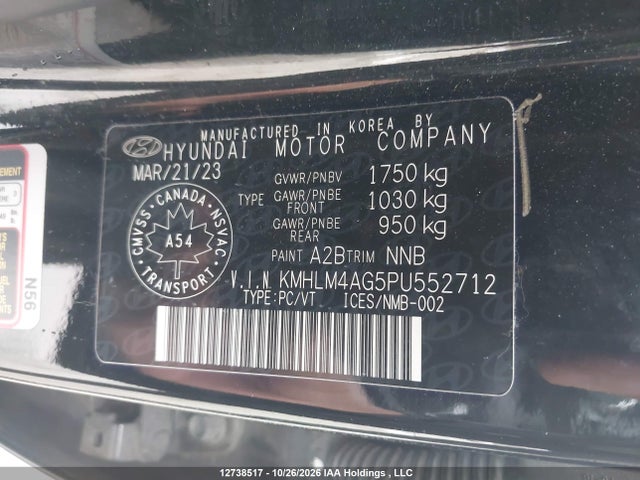 Hyundai ELANTRA SEL 2023 KMHLM4AG5PU552712 Image 9