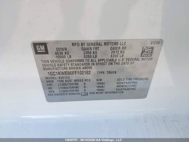 Chevrolet Silverado 2500hd Ltz 2015 1GC1KWE86FF102182 Image 19