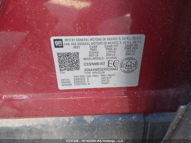 Chevrolet EQUINOX RS 2024 3GNAXWEG2RS136443 Image 20