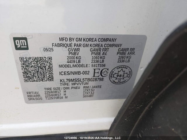 Chevrolet Trailblazer Activ Awd 2026 KL79MSSL5TB028798 Image 18