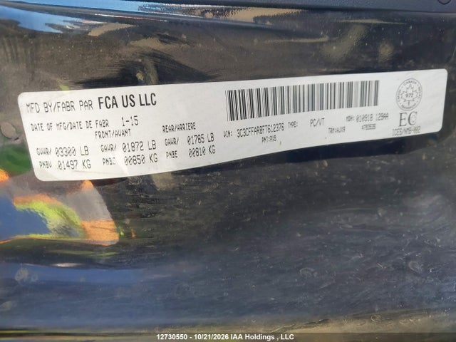 Fiat 500 POP 2015 3C3CFFAR8FT612376 Image 9