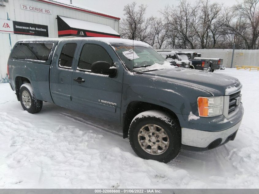 2008 Gmc Sierra 1500 Sle1 Бирюзовый vin: 2GTEK19J281211959
