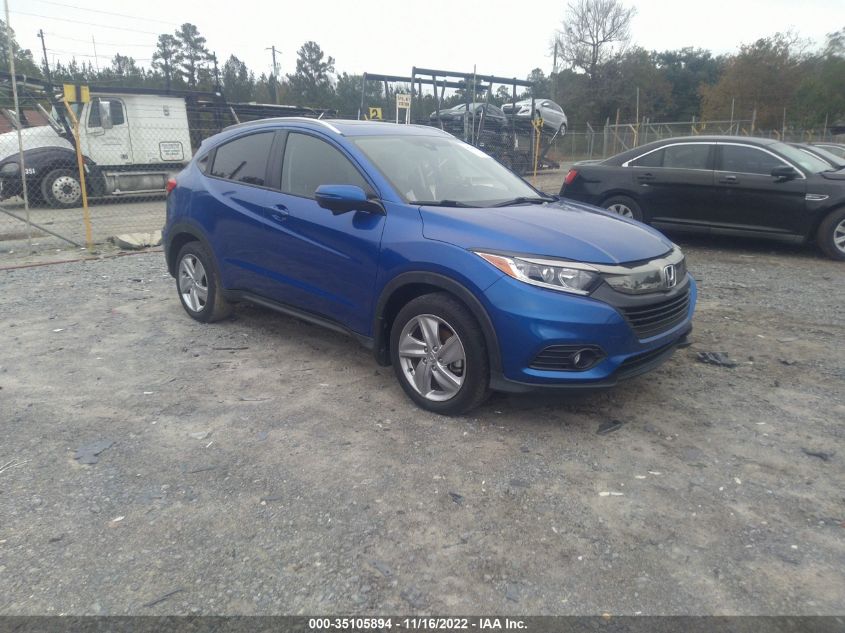 2019 Honda Hr-v Ex Синий vin: 3CZRU5H51KM713380