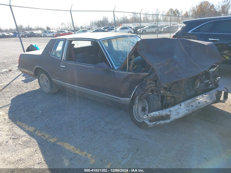 1986 Chevrolet Monte Carlo   vin: 1G1GZ37H8GR161373