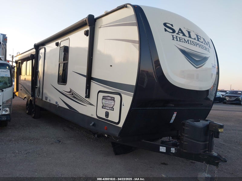 2021 Forest River Salem Laminated Towables   Cream vin: 4X4TSBG24MU087291
