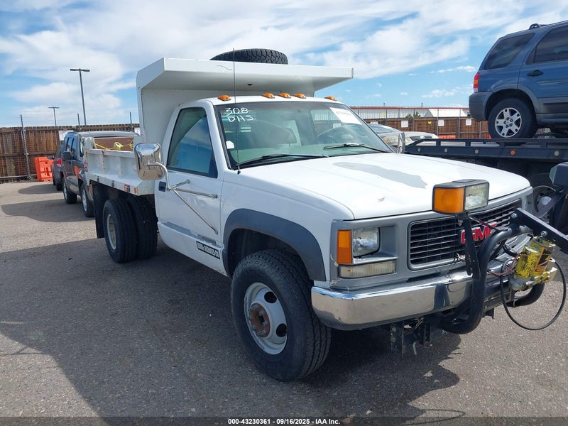 1998 Gmc Sierra 3500 Chassis Sle White vin: 1GDJK34R3WF066956