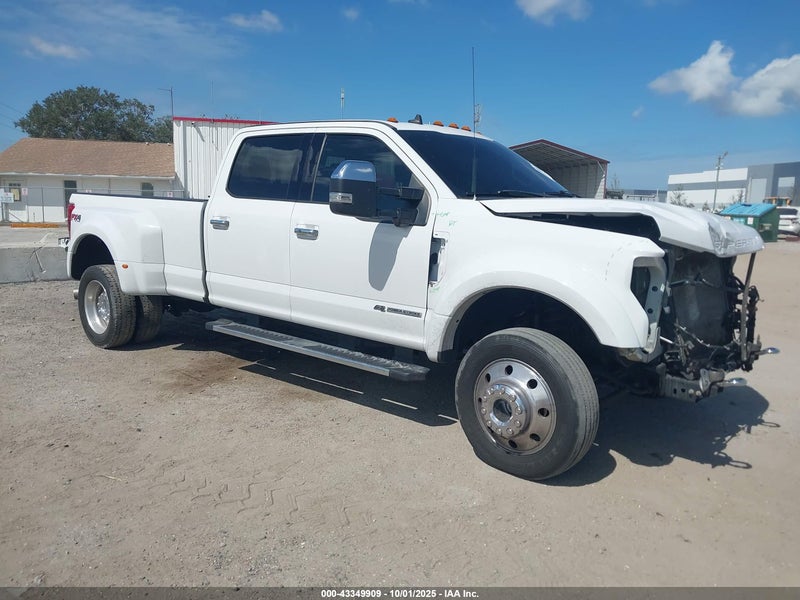 2019 Ford F-450 Lariat White vin: 1FT8W4DT8KEF36455