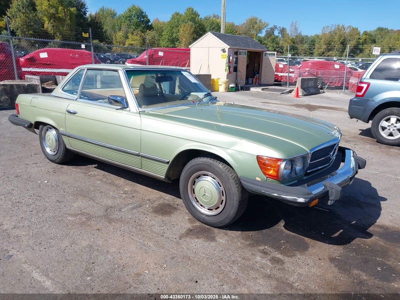 1974 Mercedes-benz 450sl   Зеленый vin: 10704412018601   