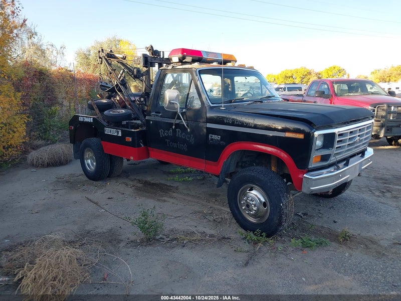 1986 Ford F350   Black vin: 1FDKF38LXGPA13357