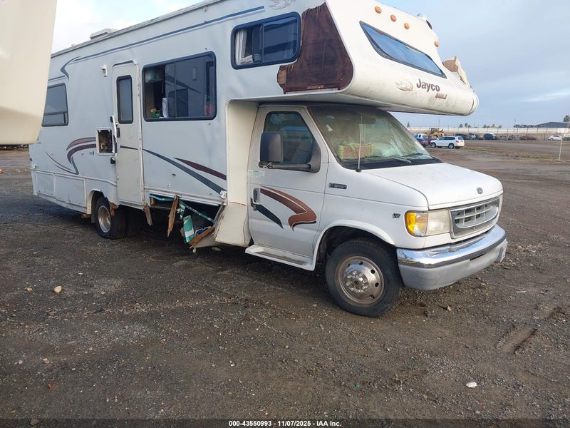 1998 Ford Econoline E450 Super Duty Cutwy  Rv White vin: 1FDXE40SXWHB91571