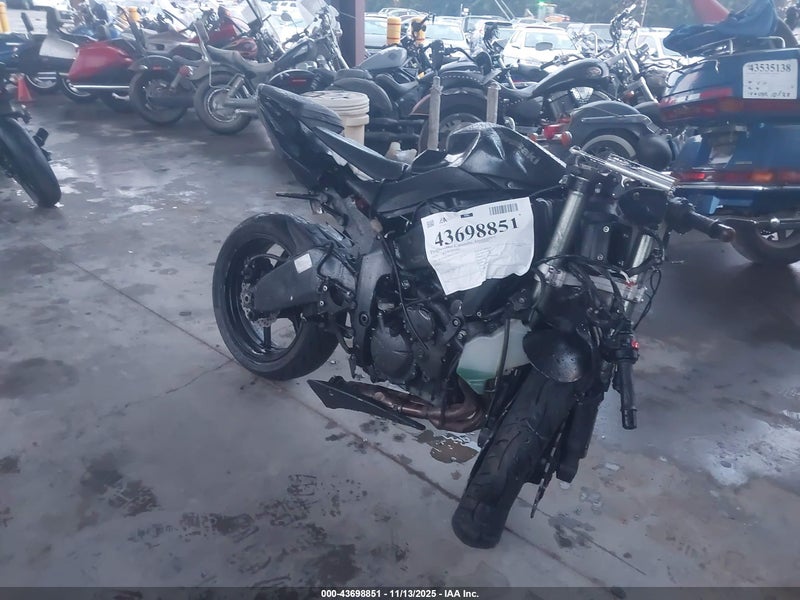 2009 Kawasaki Zx600 R Black vin: JKAZX4R189A012436