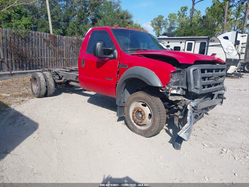 2005 Ford F-450 Xl/xlt Red vin: 1FDXF47P95EC57865