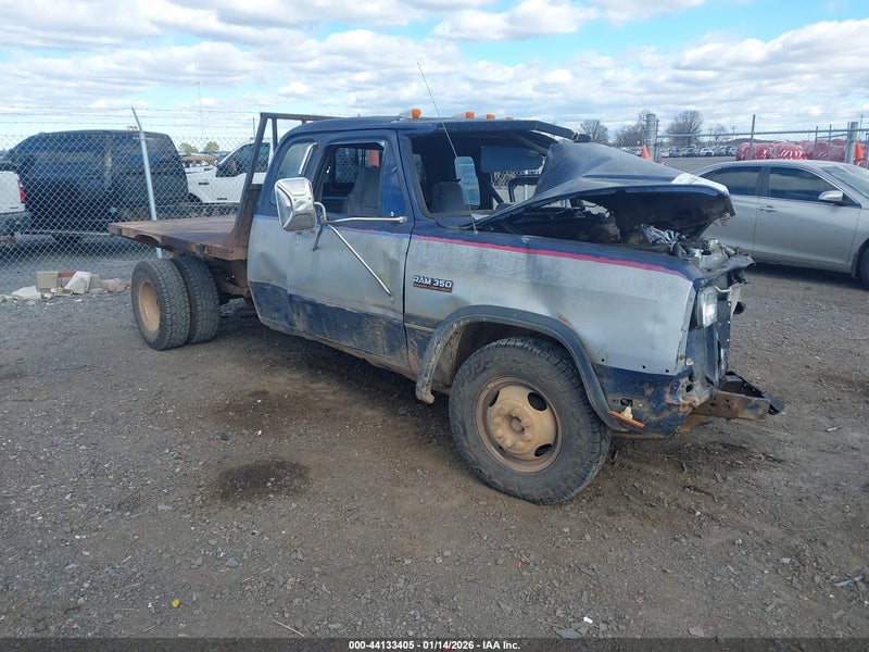 1993 Dodge D-series D300/d350 Blue vin: 3B7ME33C9PM167930