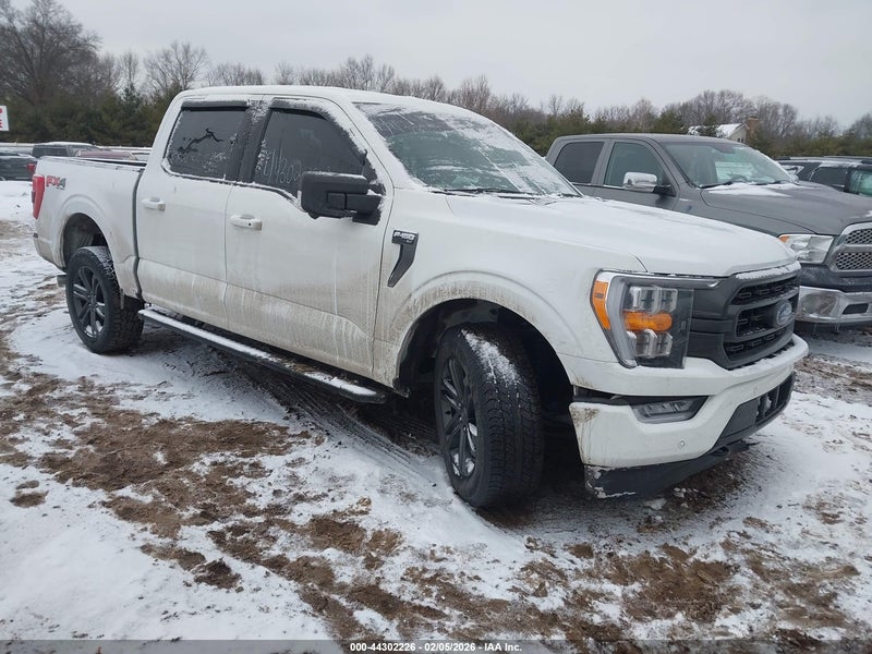 2022 Ford F-150 Xlt White vin: 1FTFW1E89NFA66306