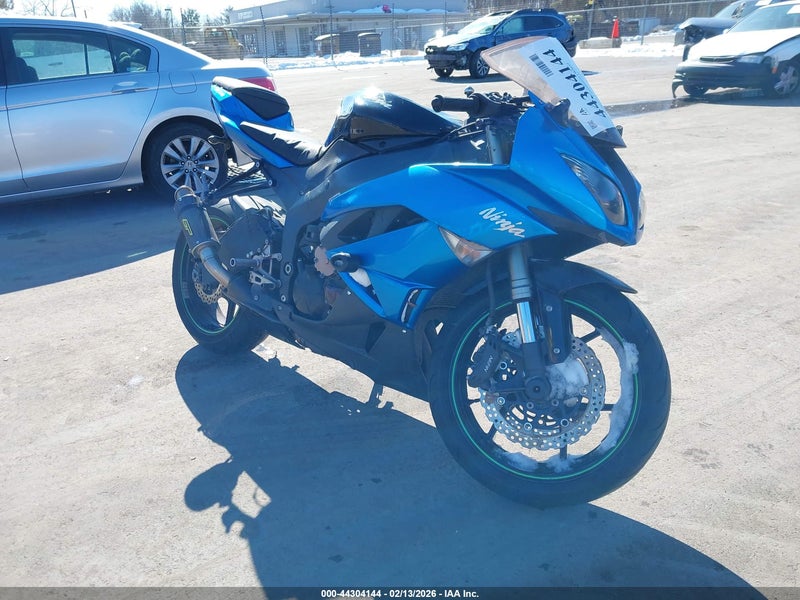 2009 Kawasaki Zx600 R Blue vin: JKAZX4R119A006381