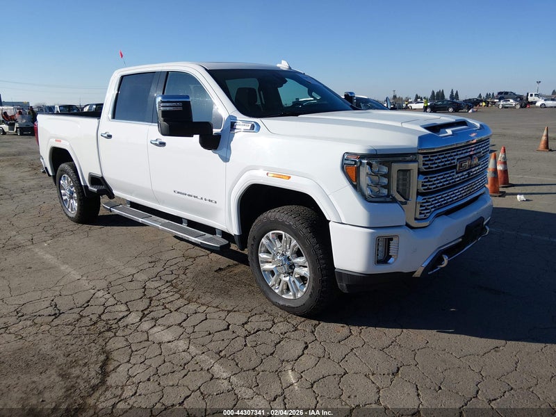 2020 Gmc Sierra 3500hd 4wd  Standard Bed Denali White vin: 1GT49WEY7LF324489