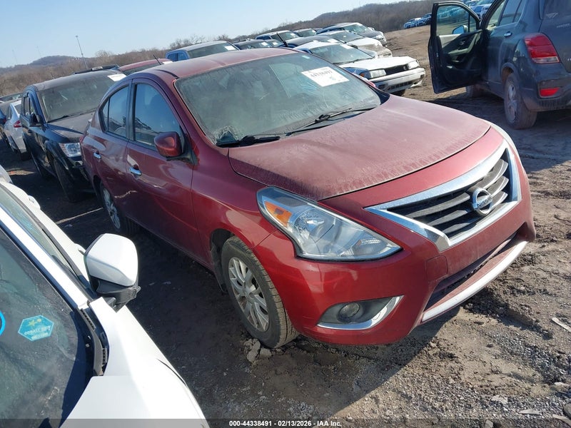2017 Nissan Versa 1.6 Sv Maroon vin: 3N1CN7AP6HL900289