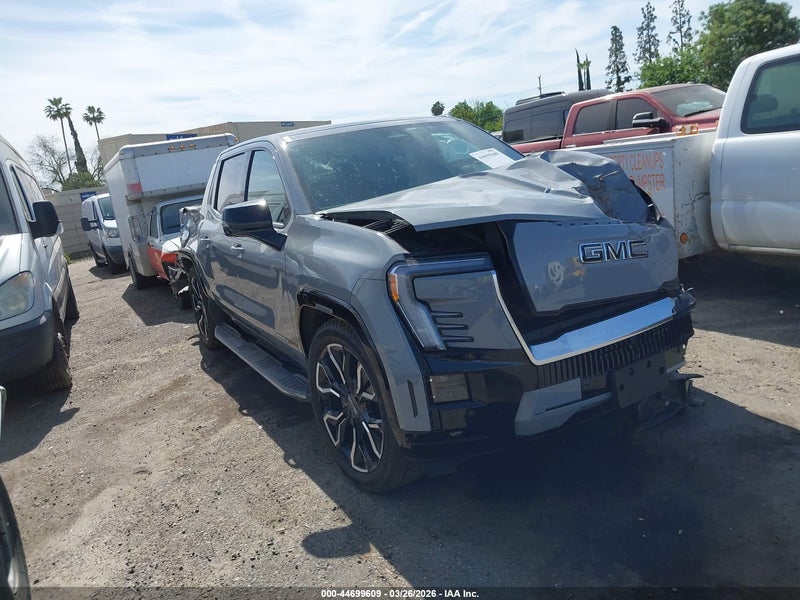 2025 Gmc Sierra Ev Max Range Denali Серый vin: 1GT40LEL9SU413052