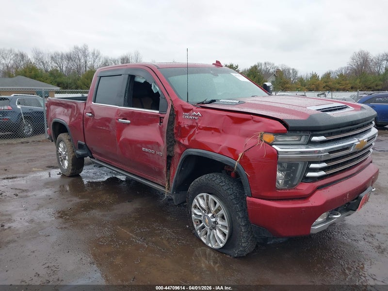 2022 Chevrolet Silverado 2500hd 4wd  Standard Bed High Country Red vin: 1GC4YREY3NF316199