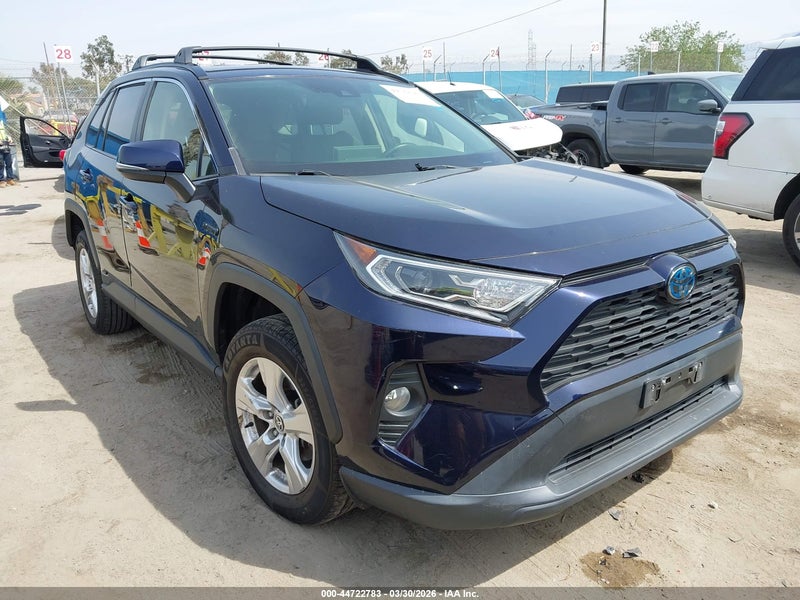 2020 Toyota Rav4 Hybrid Xle Blue vin: JTMRWRFV5LD060317