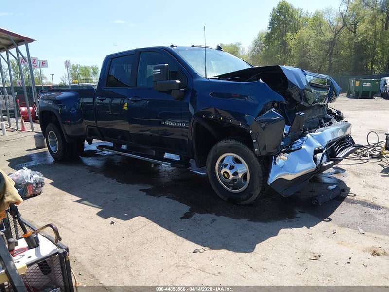 2022 Chevrolet Silverado 3500hd 4wd  Long Bed Lt Blue vin: 1GC4YTEY3NF147797