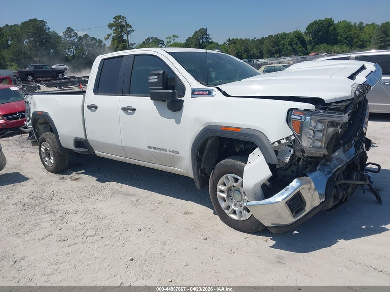 2022 Gmc Sierra 2500hd 4wd  Long Bed Pro White vin: 1GT59LEY3NF266144