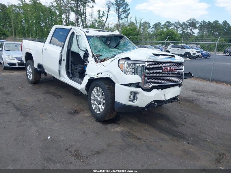 2022 Gmc Sierra 2500hd 4wd  Standard Bed Denali White vin: 1GT49RE78NF179362