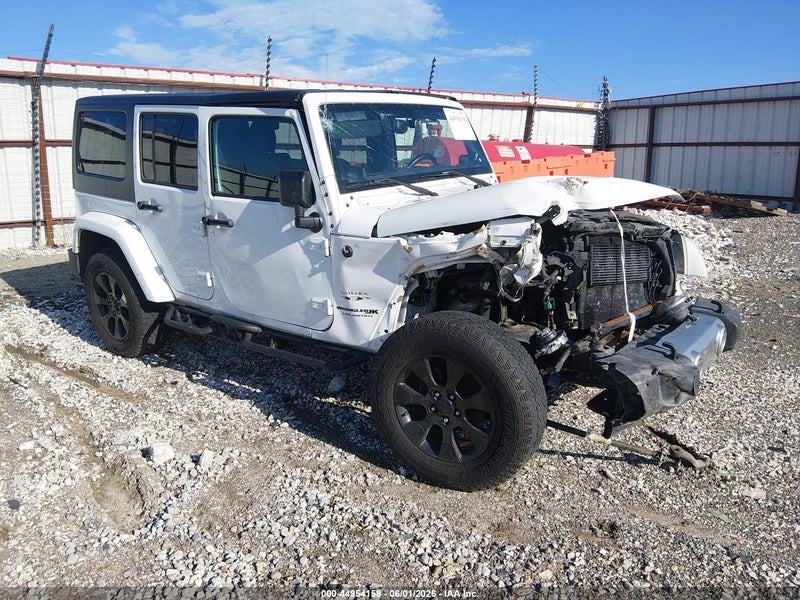 2018 Jeep Wrangler Jk Unlimited Sahara 4x4 White vin: 1C4BJWEG5JL937523