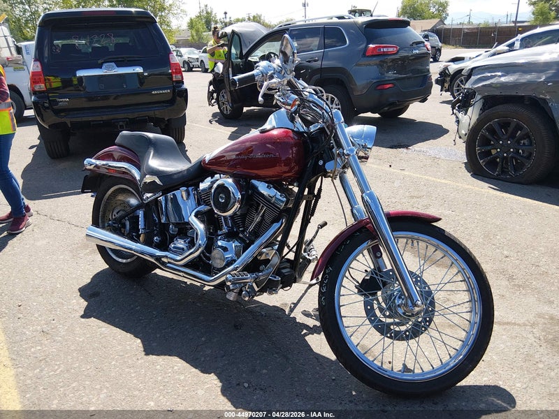 2001 Harley-davidson Fxstd   Burgundy vin: 1HD1BSY191Y013239