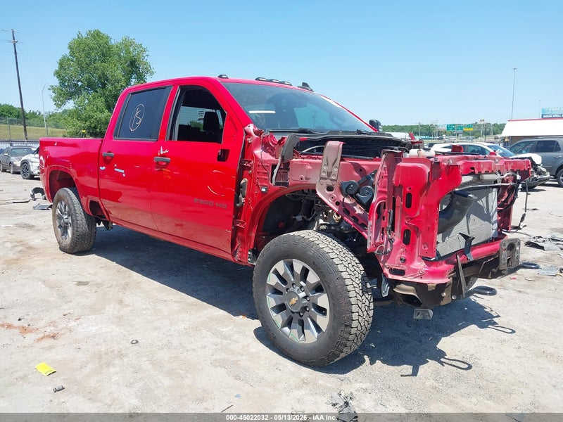 2024 Chevrolet Silverado 2500hd 4wd  Standard Bed Custom Red vin: 2GC4YME78R1123599