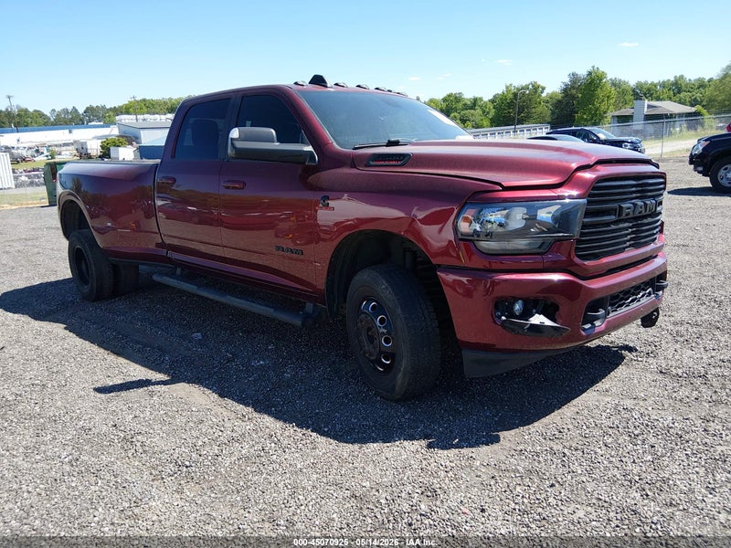 2021 Ram 3500 Big Horn  4x4 8' Box Burgundy vin: 3C63RRHL9MG588592