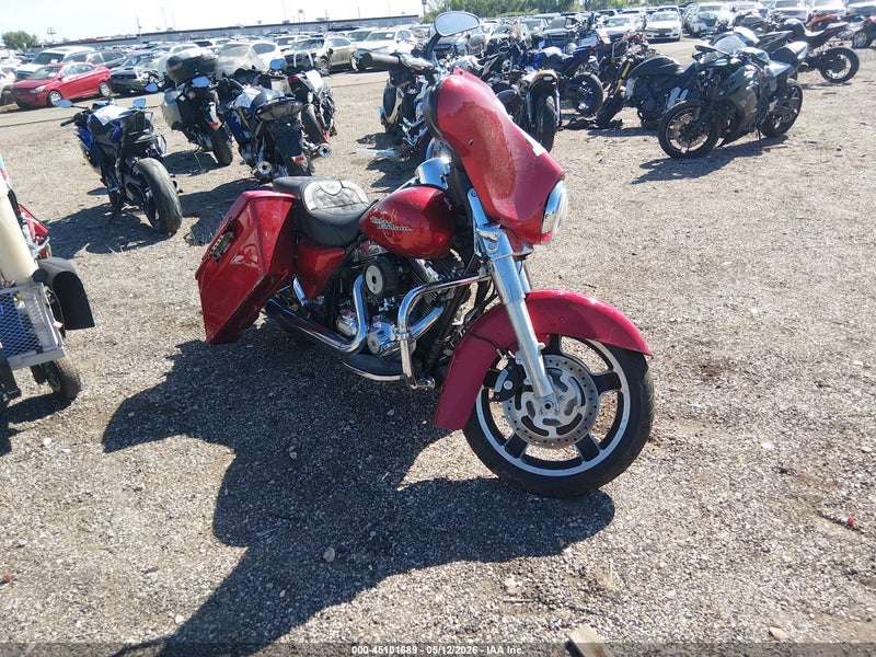 2013 Harley-davidson Flhx Street Glide Red vin: 1HD1KBM17DB655004