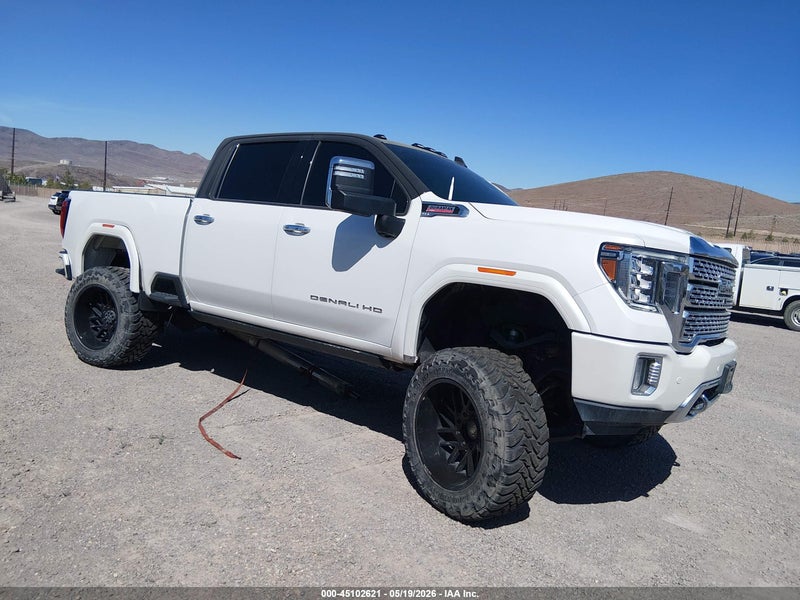 2022 Gmc Sierra 2500hd 4wd  Standard Bed Denali White vin: 1GT49REYXNF275972