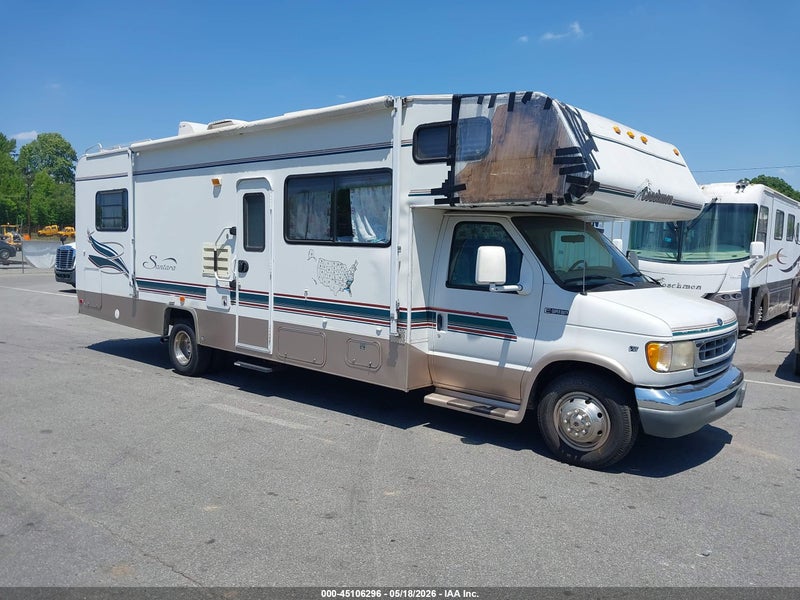 1998 Ford Econoline E450 Super Duty Cutwy  Rv White vin: 1FDXE40S0WHC03047