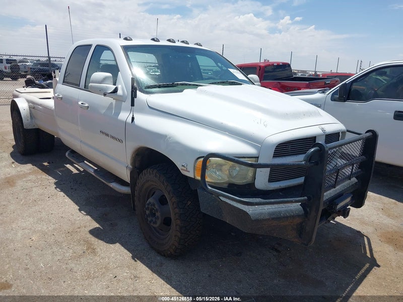 2003 Dodge Ram 3500 Slt/laramie/st White vin: 3D7MA48C63G837720