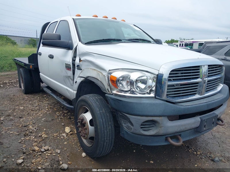 2008 Dodge Ram 4500 Hd Chassis St/slt/laramie Белый vin: 3D6WC68AX8G246220