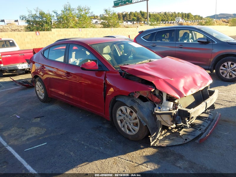 2017 Hyundai Elantra Se vin: KMHD74LF4HU103801