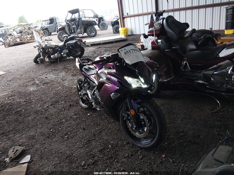 2024 Kawasaki Ex650 P Purple vin: ML5EXEP12RDAC6594