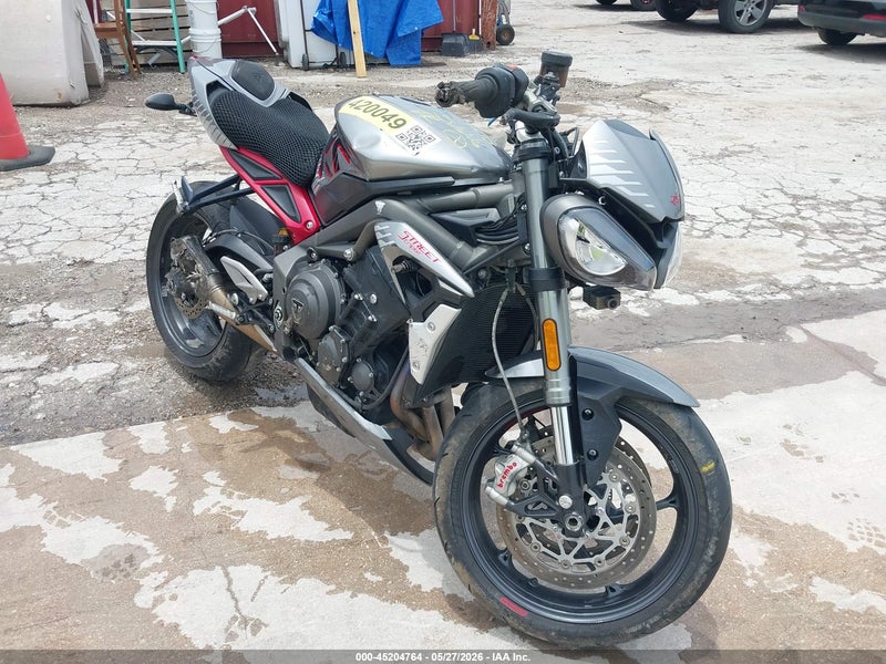 2022 Triumph Motorcycle Street Triple Rs Silver vin: SMTA554SXNTAY9293