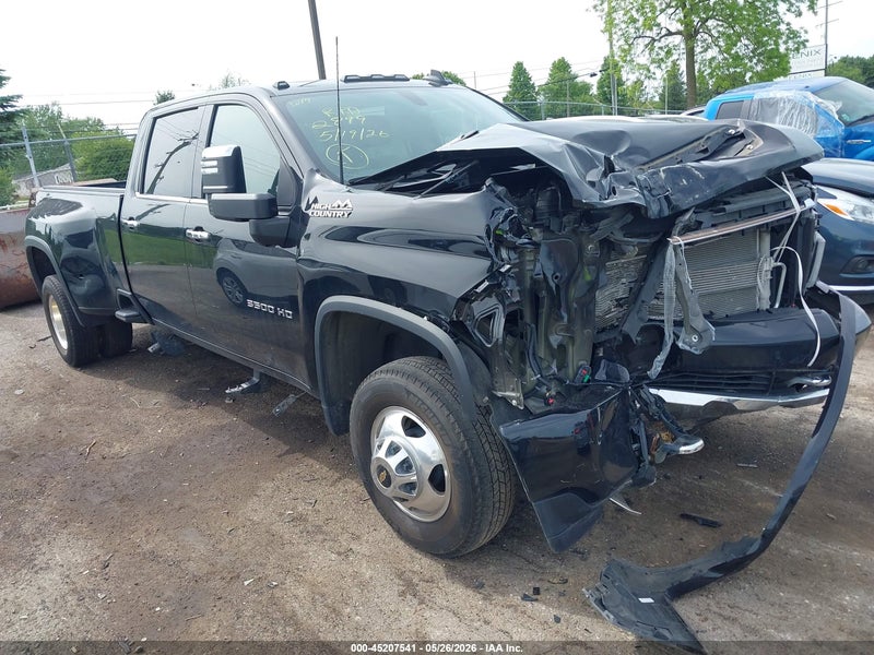2023 Chevrolet Silverado 3500hd 4wd  Long Bed High Country Black vin: 1GC4YVEY5PF222899