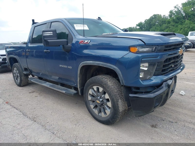 2025 Chevrolet Silverado 2500hd 4wd  Standard Bed Custom Dark Blue vin: 2GC4KME70S1119036